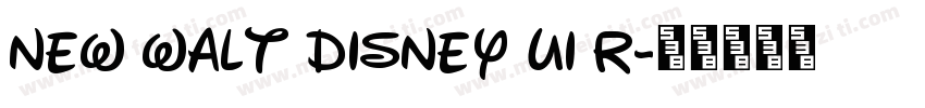 New Walt Disney UI R字体转换